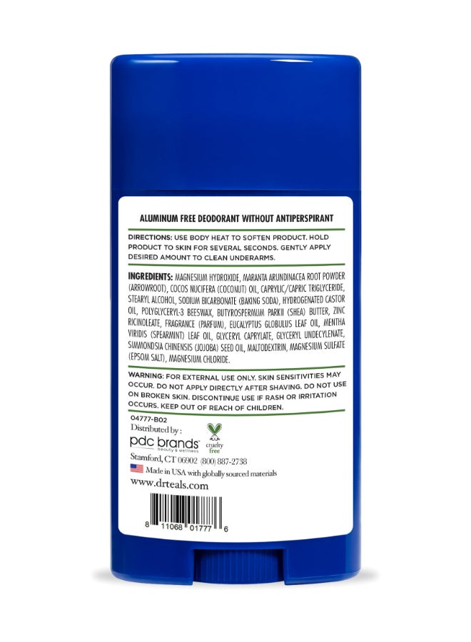 Dr Teal's - Eucalyptus Aluminium Free Deo 75grams - Image 1
