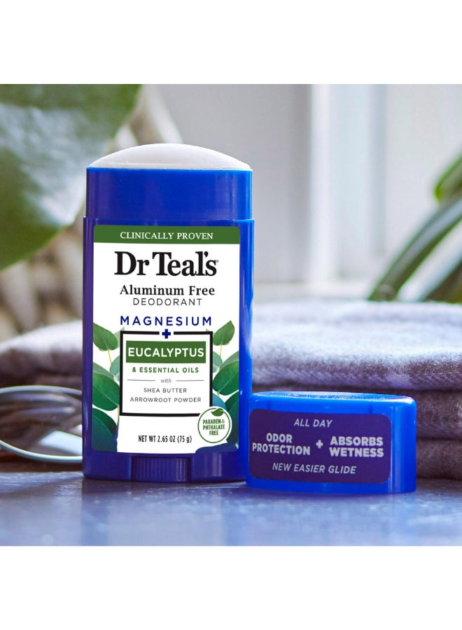 Dr Teal's - Eucalyptus Aluminium Free Deo 75grams - Image 1