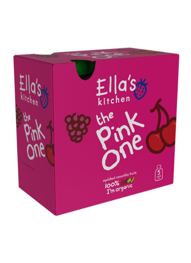 Ella’s kitchen - Organic The Pink One 90grams Pack of 5 - Image 1