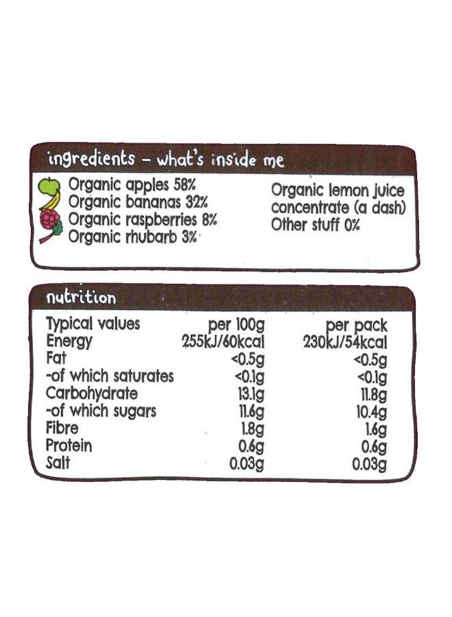 Ella’s kitchen - Organic The Pink One 90grams Pack of 5 - Image 1