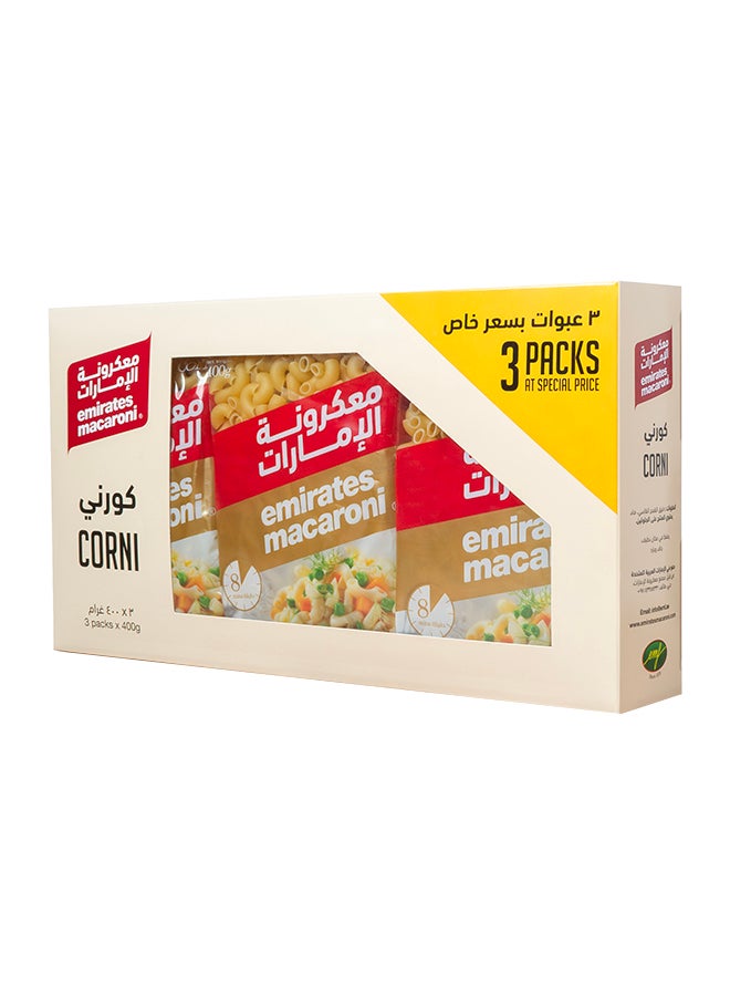 Emirates Macaroni - Corni 400grams Pack of 3 - Image 1