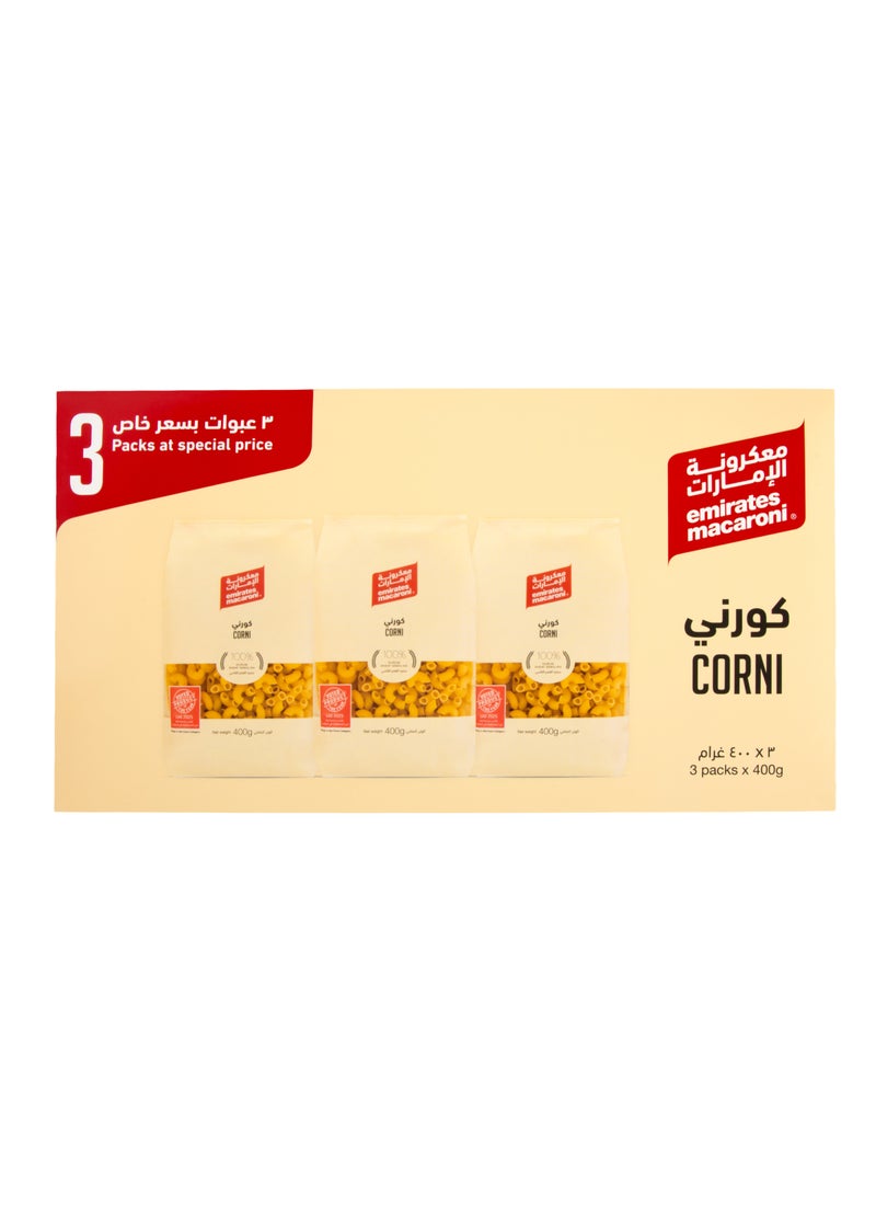 Emirates Macaroni Corni 400grams Pack of 3 - Image 1