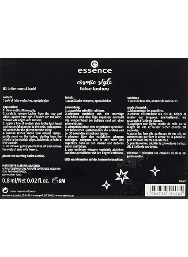 Generic 2-Piece Cosmic Style False Lashes Black  - Image 2
