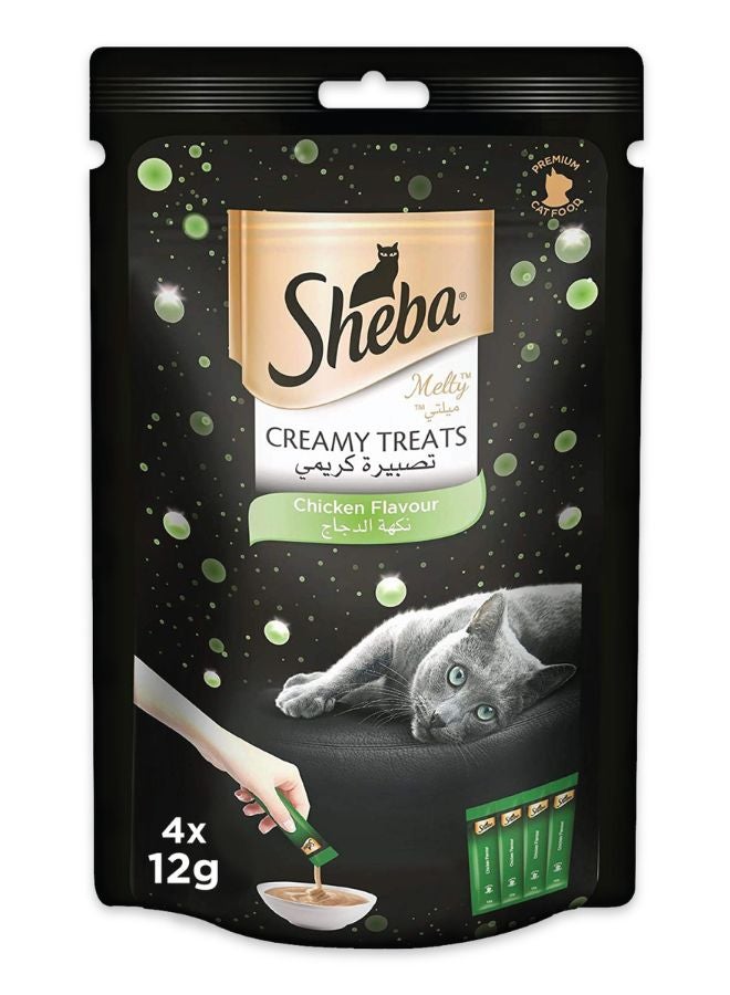 Sheba Melty Chicken Flavor Treat 4 Pieces 12grams  - Image 1