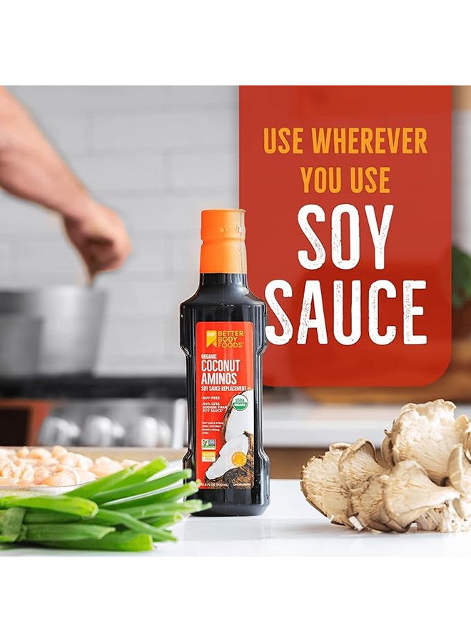 BetterBody Foods Organic Coconut Aminos Soy Sauce Replacement 45% Less Sodium Than Soy Sauce Soy Free Gluten Free 500Ml - Image 2