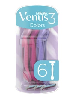 Venus 6-Piece Disposable Razors Assorted  - Image 1
