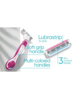 Venus 6-Piece Disposable Razors Assorted  - Image 4