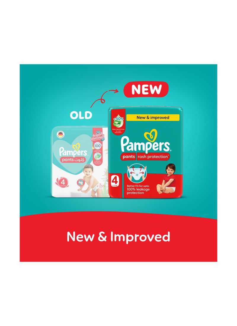 Pampers Rash Protection Size 4 Pants Diapers 9-14 Kg Giant Pack 68 Count - Image 2