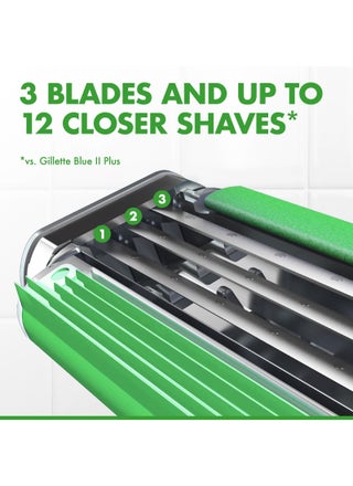 6-Piece Blue3 Sensitive Disposable Razors Multicolor - view 3