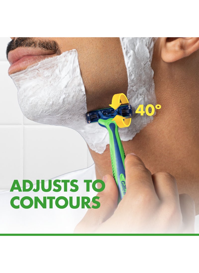 Gillette 6-Piece Blue3 Sensitive Disposable Razors Multicolor - Image 5