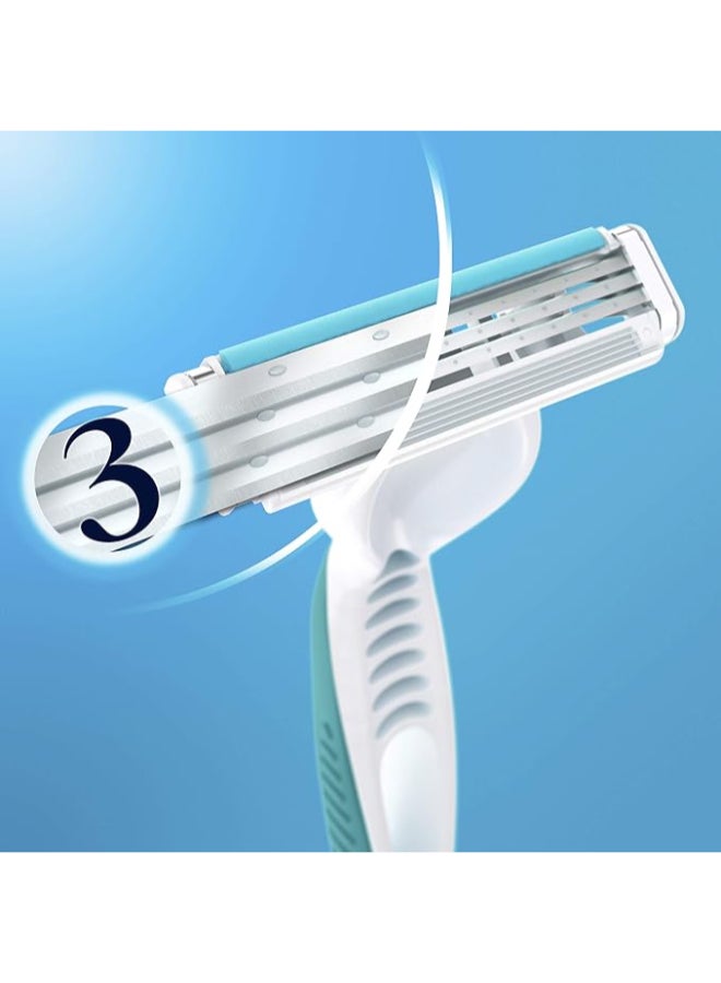 Venus Simply 3 Sensitive Women's Disposable Razors - Image 2