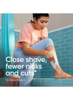 Gillette 6 Pieces Venus 3 Sensitive Disposable Razors Multicolor  - Image 5