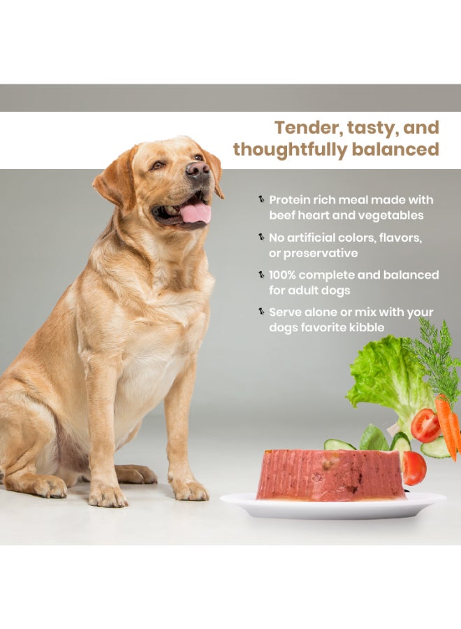 Plaisir Dogs Paté Rich In Beef With Heart And Vegetables Alu Tray 150grams  - Image 3
