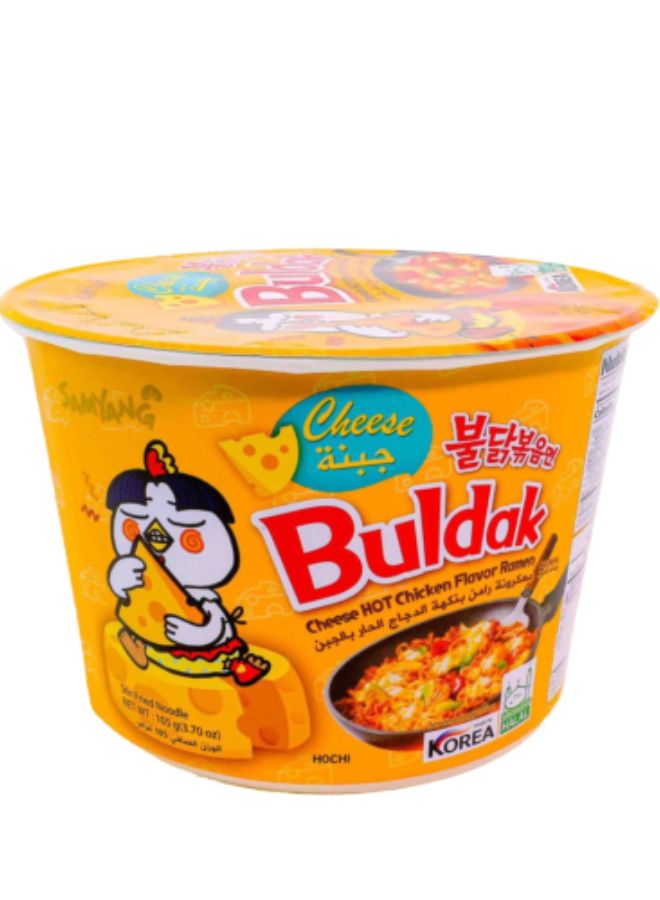 Samyang - Buldak Ramen Cheese Big Bowl 105grams - Image 1
