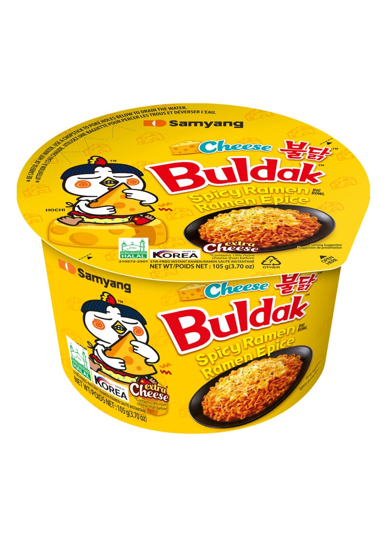 Samyang Buldak Ramen Cheese Big Bowl 105grams - Image 1