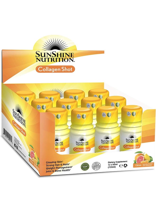 Sunshine N Collagen Shots Citrus- 12 Pcs - Image 1