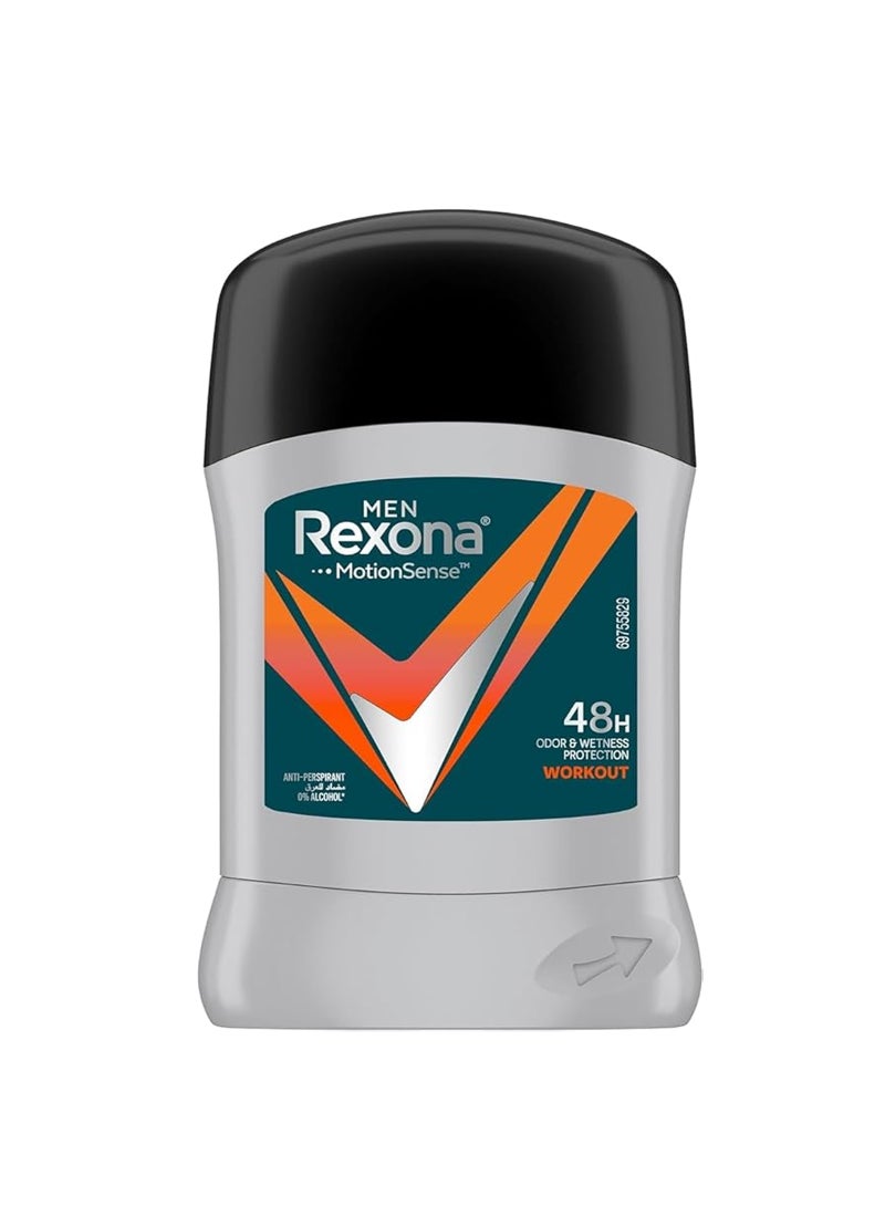 Rexona Antiperspirant Stick Workout Men 40grams - Image 1