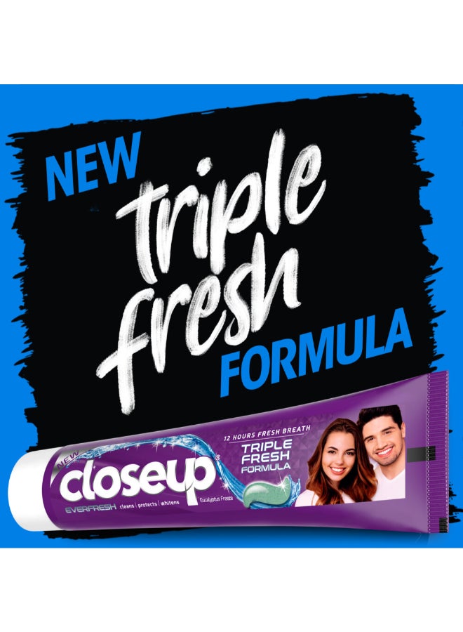 Closeup - Triple Fresh Gel Toothpaste Eucalyptus Freeze 120ml - Image 1