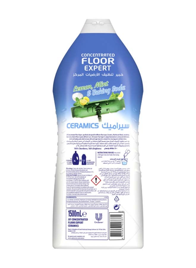 Jif Concentrated Ceramic Floor Expert For Powerful Cleaning Lemon Mint And Baking Soda Streakfree Shine 1500ml  - Image 2