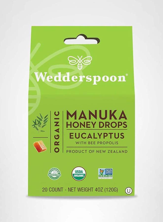 Wedderspoon Org Manuka Honey Drop Eucalyptus 120G - Image 2
