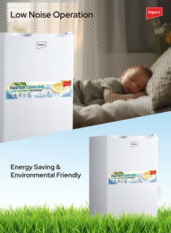Impex 90 L Single Door Mini Refrigerator, (3 Cubic Feet) Freezer Fridge, Glass Shelves, Safety Lock And Key, Low Noise, Energy Saving, Fast Cooling IMRF 140 B White  - Image 5