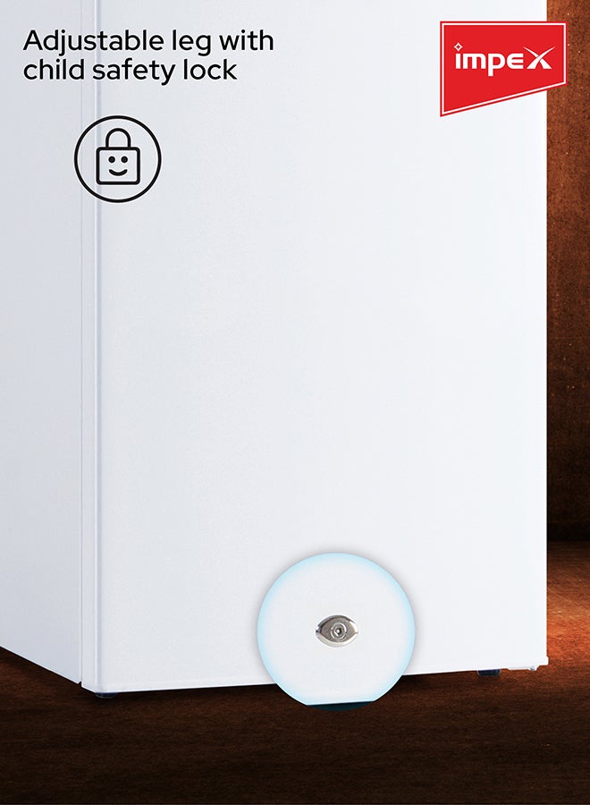 إمبكس ثلاجة تبريد مباشر بباب واحد 95 W IMRF 140 فضي  - Image 4