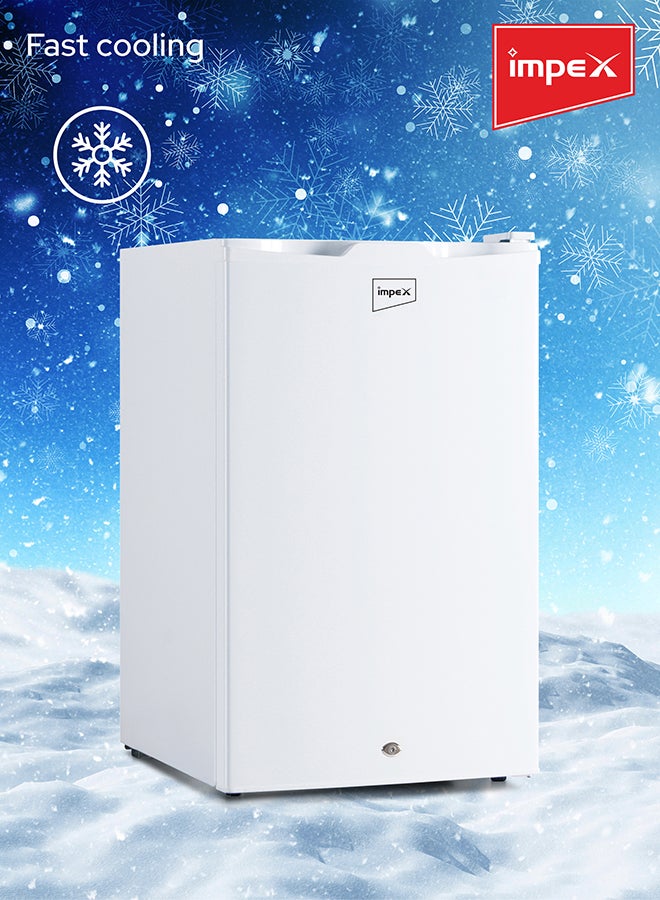 إمبكس ثلاجة تبريد مباشر بباب واحد 95 W IMRF 140 فضي  - Image 3