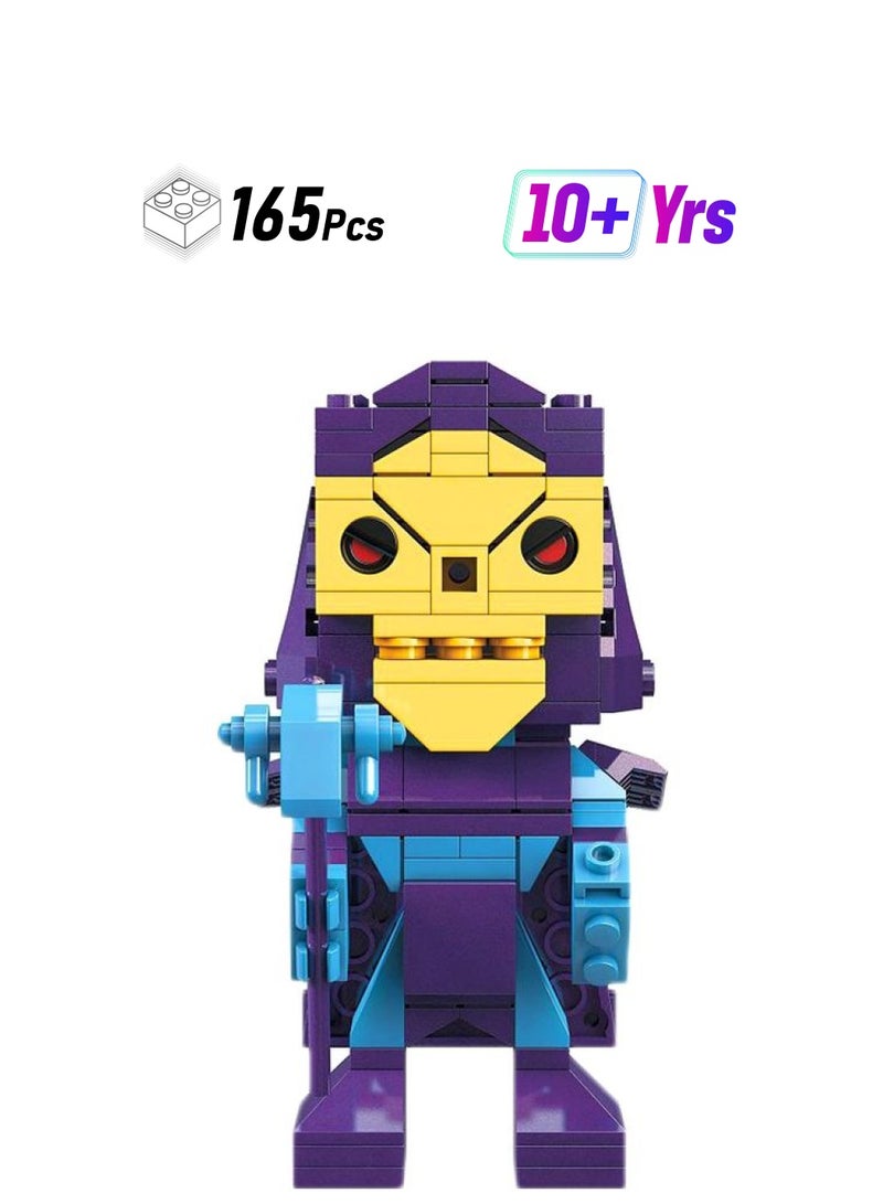 ميجا بلوكس طقم بناء وتركيب بتصميم شخصية سكيليتور من فيلم "Masters Of The Universe" مكون من 165 قطعة طراز DPH90 DPH90 165 أكبر من 10 سنوات - Image 1