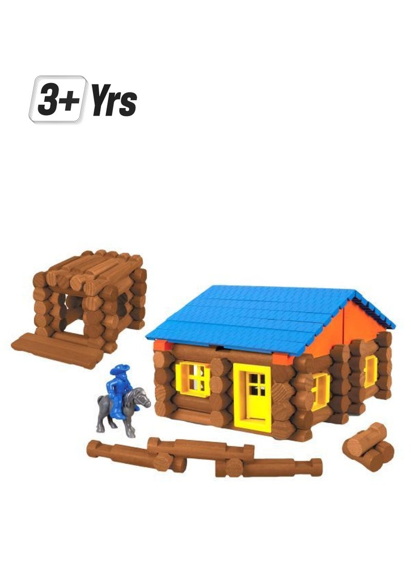 K'NEX 857 137-piece Lincoln Logs Oak Creek Lodge Building Set 857 137 3+ Years - Image 1