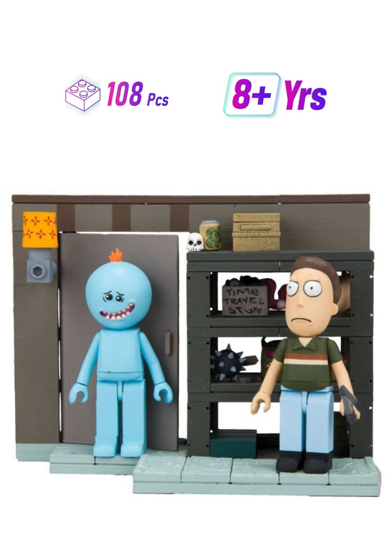 McFarlane Toys 12872-7 108-Piece Rick And Morty Smith Garage Rack Small Construction Set 12872-7 108 8+ Years - Image 1