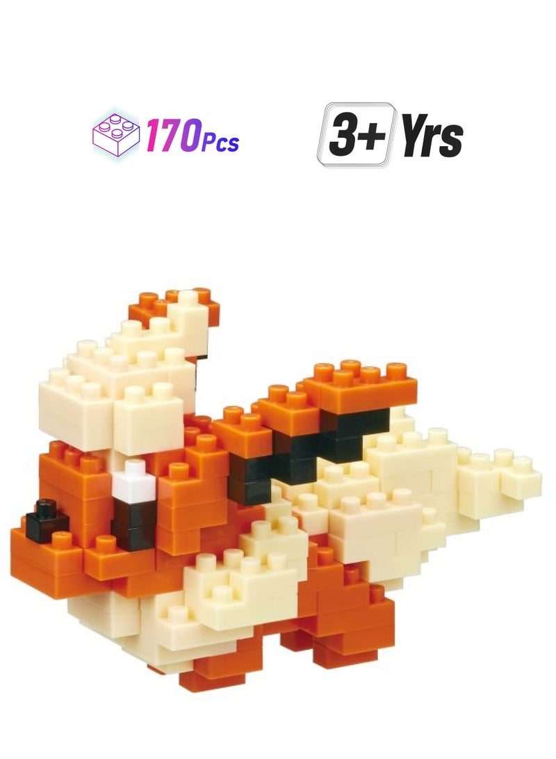 Nanoblock NBPM_022 170-Piece Pokemon Flareon Building Block NBPM_022 170 3+ Years - Image 1