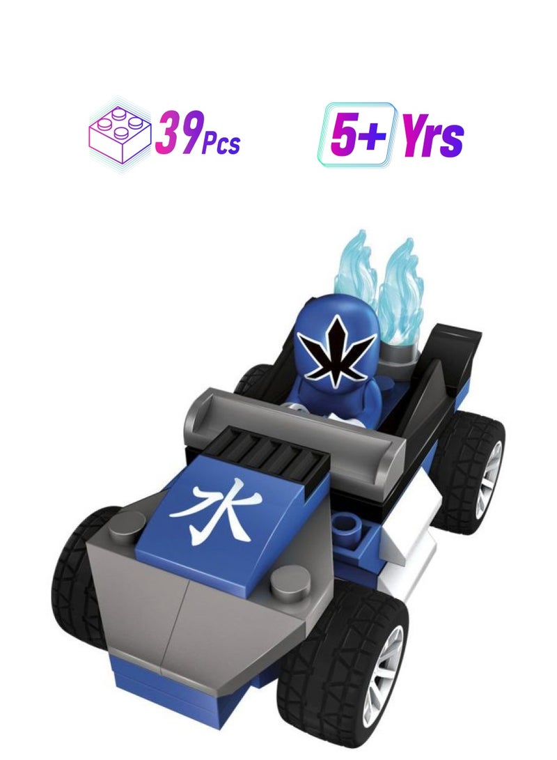 ميجا بلوكس سيارة سباق للجيب مستوحاة من مسلسل "Power Rangers" من 39 قطعة طراز 5764 5764 39 أكبر من 5 سنوات - Image 1