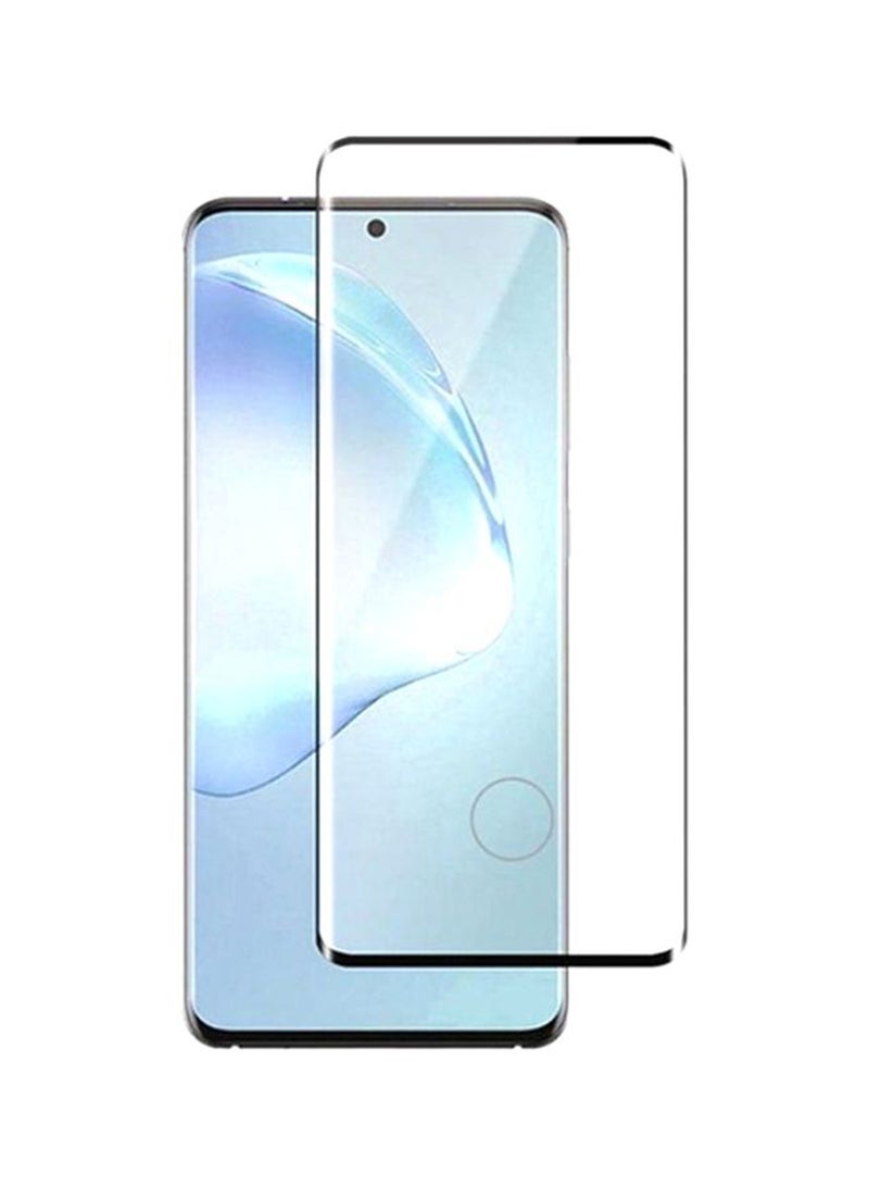 MARGOUN Tempered Glass Screen Protector For Samsung Galaxy S20 Plus Black/Clear - Image 2