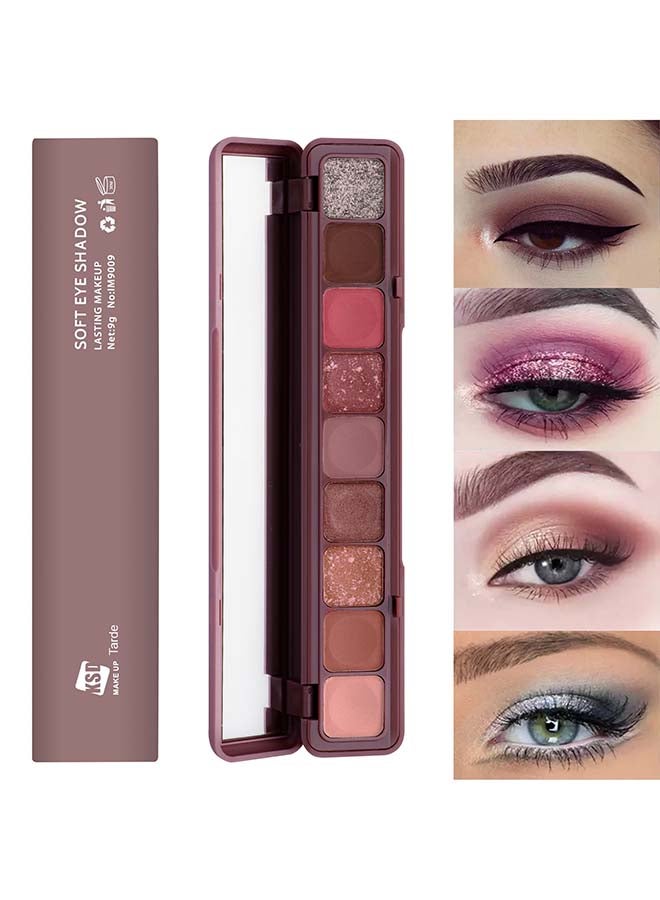 كي إس دي علبة ظلال عيون بالوان هادئة ب 9 ألوان متعدد الألوان - Image 4