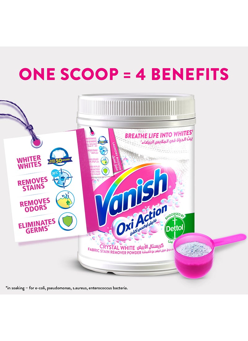 Vanish Oxi Action Fabric Stain Remover Powder White Clothes 450grams - Image 3