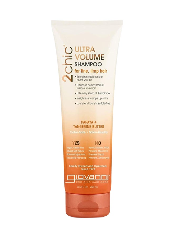 Giovanni - Giovanni 2Chic Tang & Papaya Ultra Volume Shampoo, Cleanses And Lifts, 250Ml 250ml - Image 1