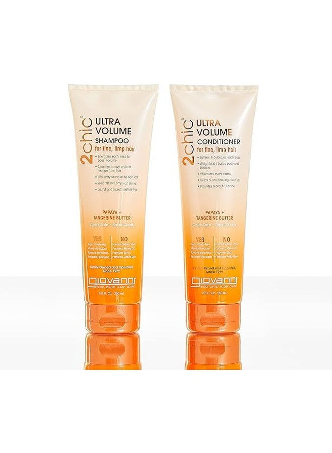 Giovanni - Giovanni 2Chic Tang & Papaya Ultra Volume Shampoo, Cleanses And Lifts, 250Ml 250ml - Image 1