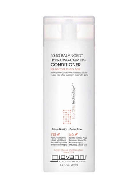 Giovanni 50:50 Balanced Hydrating-Calming Conditioner, For Normal To Dry Hair 250ml