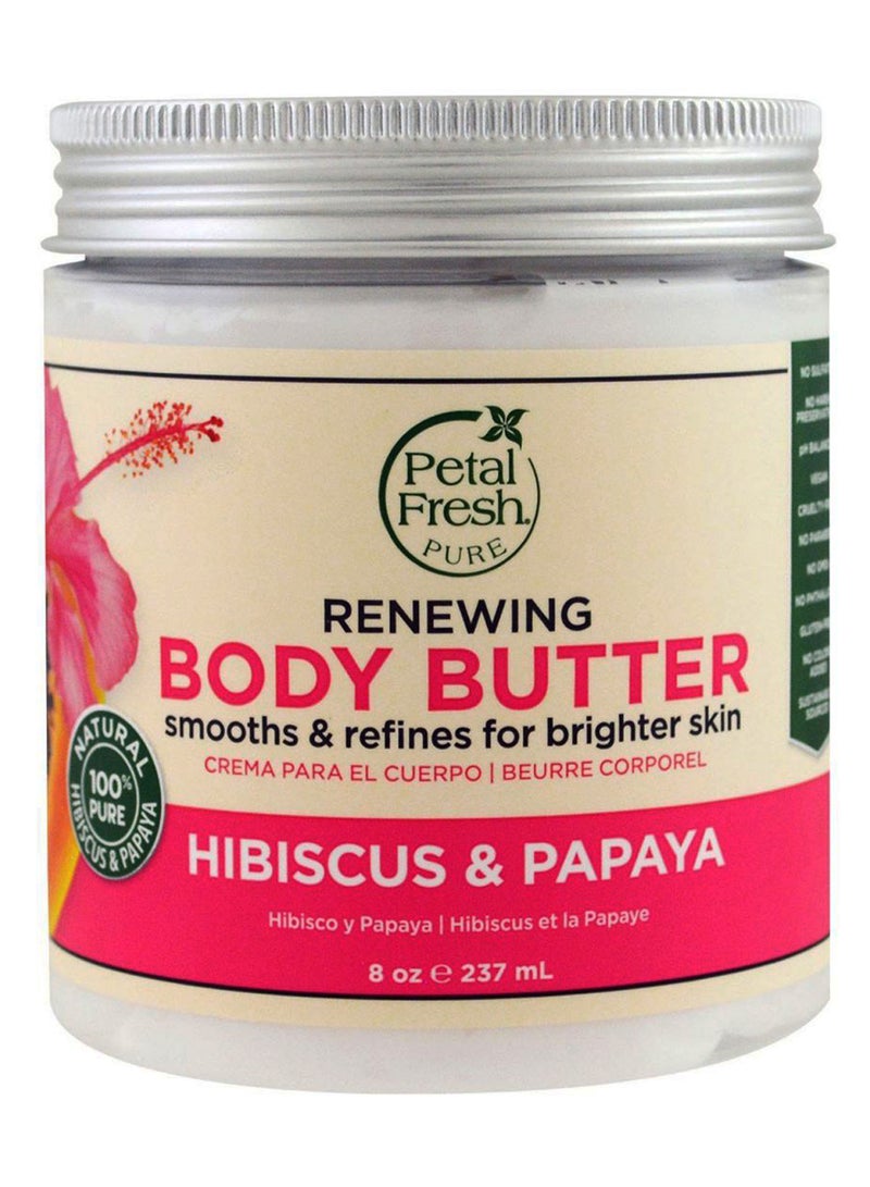 Petal fresh Hibiscus And Papaya Renewing Body Butter 237ml  - Image 1