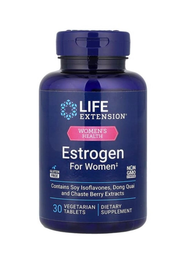 Life Extension Estrogen for Women, 30 Vegetarian Tablets - Image 1
