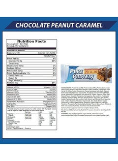 Pure Protein Bar Chocolate Peanut Caramel 20G Protein 2G Sugar 190 Calories Gluten Free Pack Of 6 300G  - Image 2
