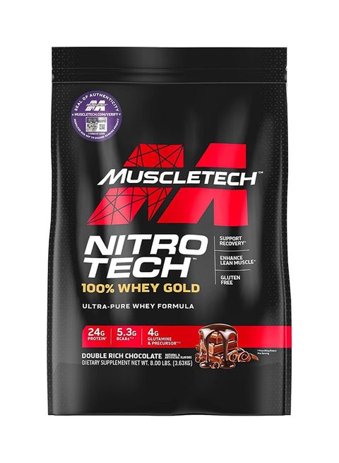 Nitro Tech Whey Gold Protein - Double Rich Chocolate - 3.63 Kg