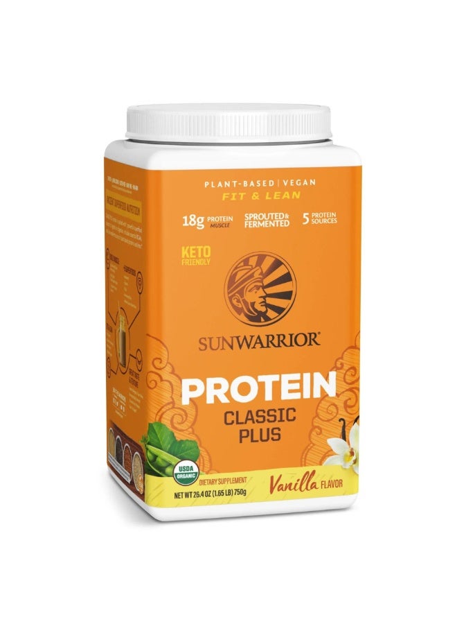 Sunwarrior - Classic Plus Protein, Vanilla, 1.65 Lb Packaging May Vary - Image 1