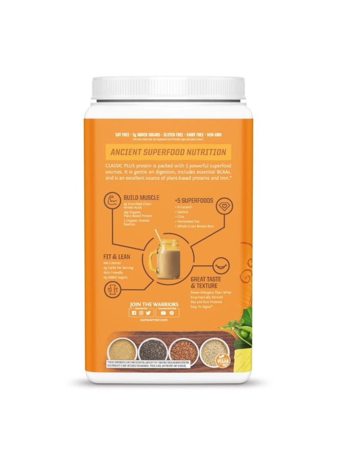 Sunwarrior - Classic Plus Protein, Vanilla, 1.65 Lb Packaging May Vary - Image 1