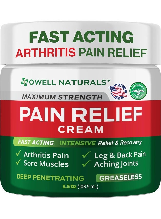 Deep Penetrating Pain Relief Cream, Maximum Strength 3.5oz Packaging May Vary - Image 1