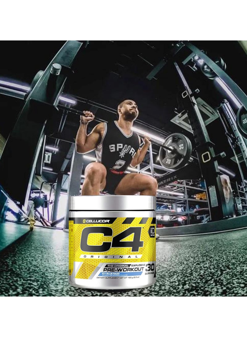 CELLUCOR Original Explosive Pre Workout Icy Blue Razz 30 Servings  - Image 5