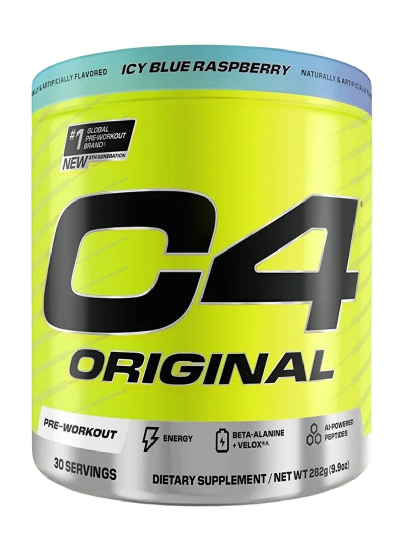 CELLUCOR Original Pre Workout Powder Energy Drink Supplement For Men And Women with Creatine, Caffeine, Nitric Oxide Booster, Citrulline And Beta Alanine Icy Blue Raspberry - 30 Servings - Packaging May Vary - Image 1