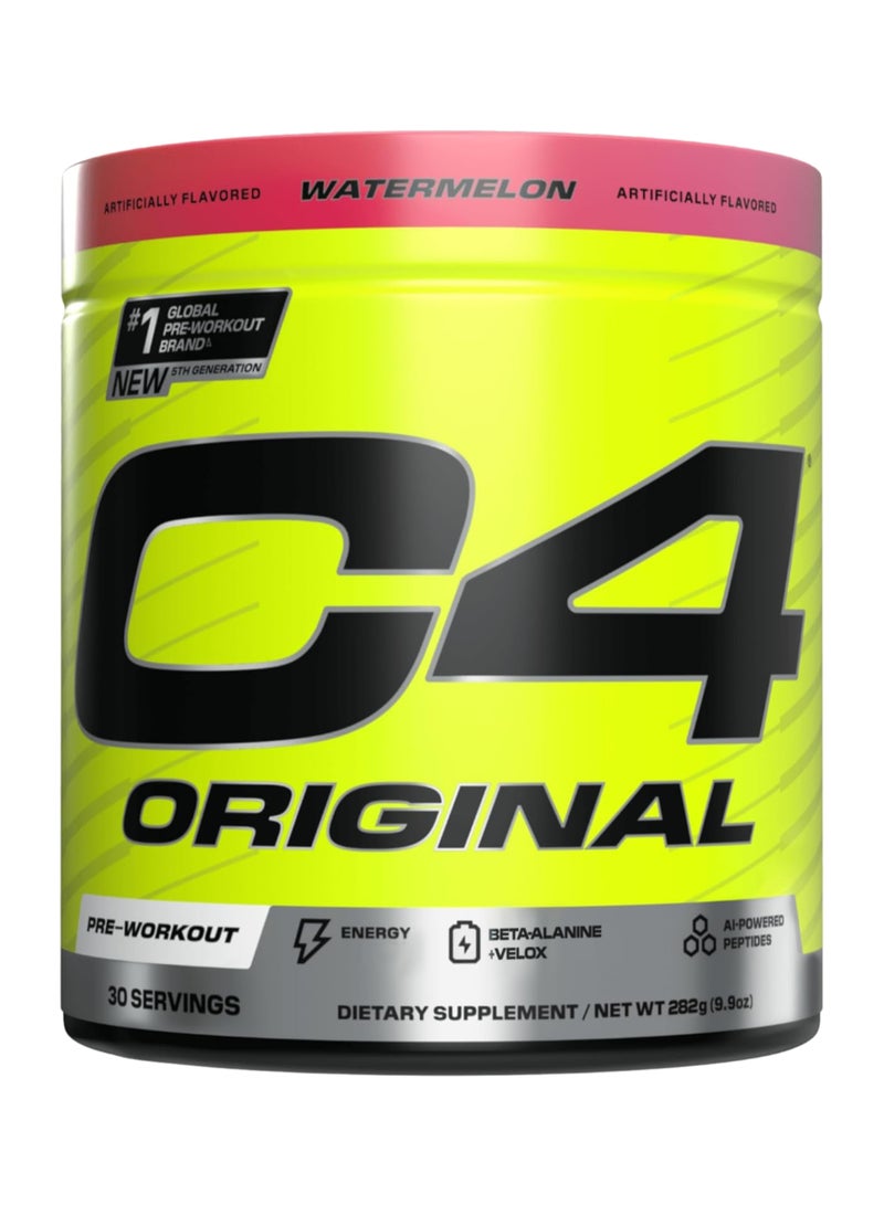 CELLUCOR Original Pre Workout Powder Energy Drink Supplement For Men And Women with Creatine, Caffeine, Nitric Oxide Booster, Citrulline And Beta Alanine Watermelon - 30 Servings - Packaging May Vary - Image 1