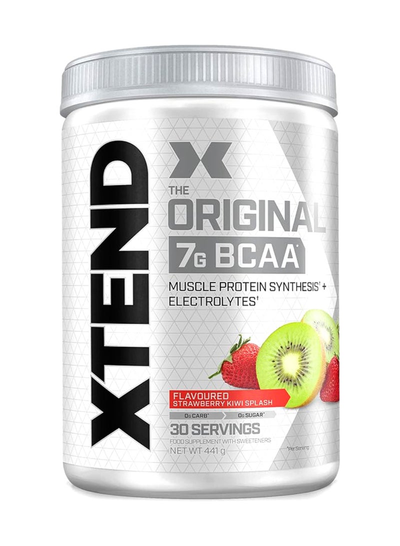 XTEND Original 7G BCAA Muscle Recovery + Electrolytes, Strawberry Kiwi Splash - 30 Servings 441 gm  - Image 1