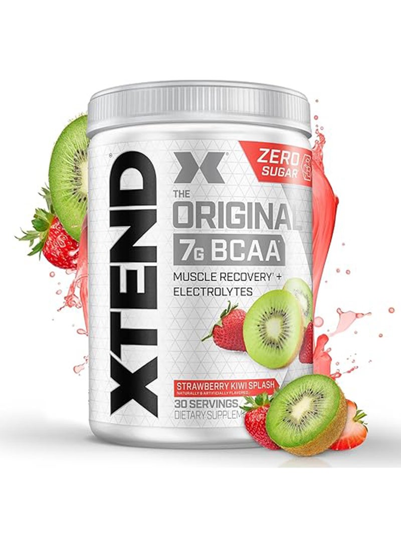 XTEND Original 7G BCAA Muscle Recovery + Electrolytes, Strawberry Kiwi Splash - 30 Servings 441 gm - Image 2